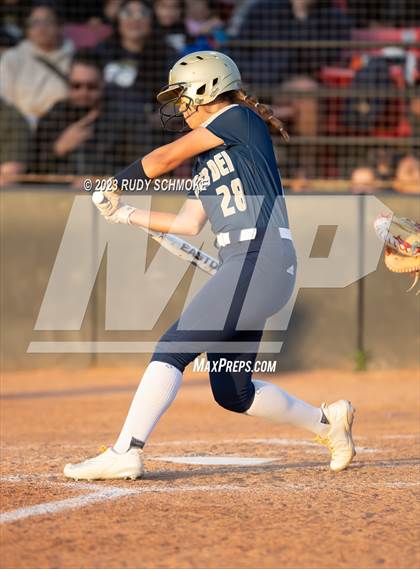 Thumbnail 2 in Otay Ranch vs. Mater Dei Catholic (CIF SDS D1 Softball Finals) photogallery.
