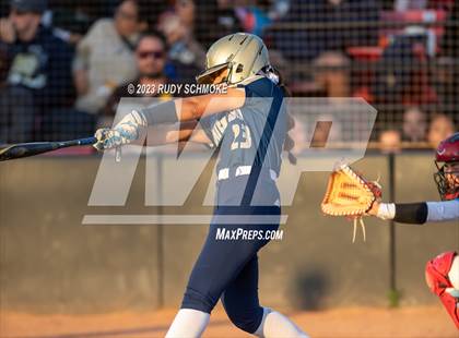 Thumbnail 2 in Otay Ranch vs. Mater Dei Catholic (CIF SDS D1 Softball Finals) photogallery.