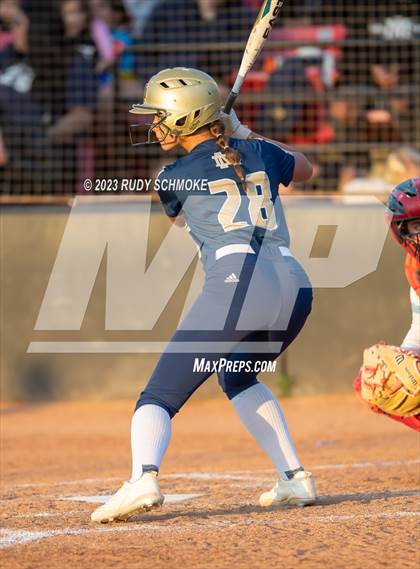 Thumbnail 1 in Otay Ranch vs. Mater Dei Catholic (CIF SDS D1 Softball Finals) photogallery.
