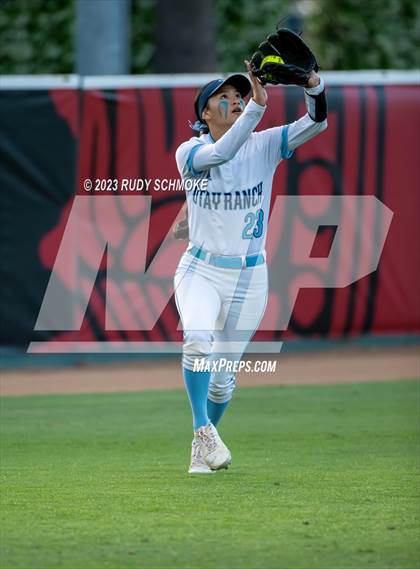 Thumbnail 2 in Otay Ranch vs. Mater Dei Catholic (CIF SDS D1 Softball Finals) photogallery.