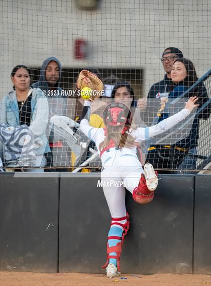 Thumbnail 1 in Otay Ranch vs. Mater Dei Catholic (CIF SDS D1 Softball Finals) photogallery.