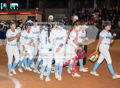 Thumbnail 1 in Otay Ranch vs. Mater Dei Catholic (CIF SDS D1 Softball Finals) photogallery.