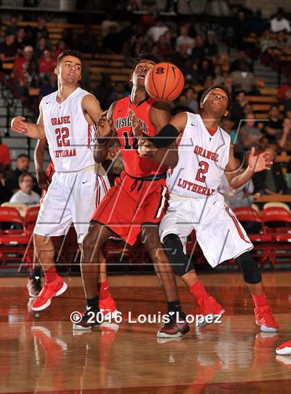 Thumbnail 2 in Orange Lutheran vs. Westchester (Nike Extravaganza) photogallery.