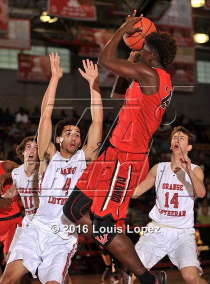 Thumbnail 1 in Orange Lutheran vs. Westchester (Nike Extravaganza) photogallery.