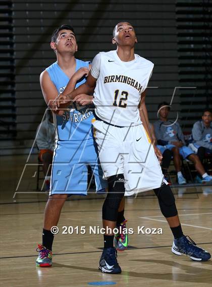Thumbnail 2 in Birmingham vs. Sylmar (Huntington Park Tournament) photogallery.