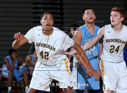 Thumbnail 2 in Birmingham vs. Sylmar (Huntington Park Tournament) photogallery.