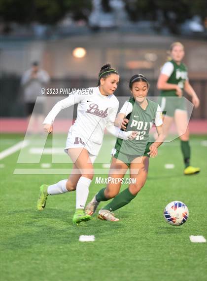 Thumbnail 2 in Claremont vs Long Beach Poly (CIF SS Div 2 Round 2) photogallery.