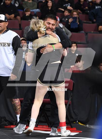 Thumbnail 2 in CIF State Girls Wrestling Championships (SemiFinals) photogallery.