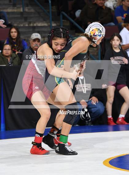 Thumbnail 3 in CIF State Girls Wrestling Championships (SemiFinals) photogallery.