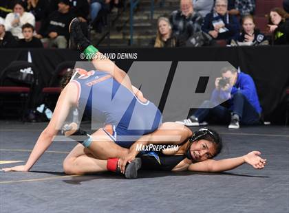 Thumbnail 2 in CIF State Girls Wrestling Championships (SemiFinals) photogallery.