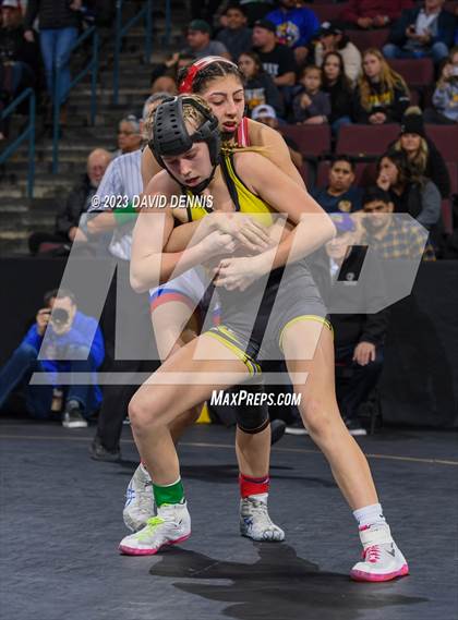 Thumbnail 2 in CIF State Girls Wrestling Championships (SemiFinals) photogallery.