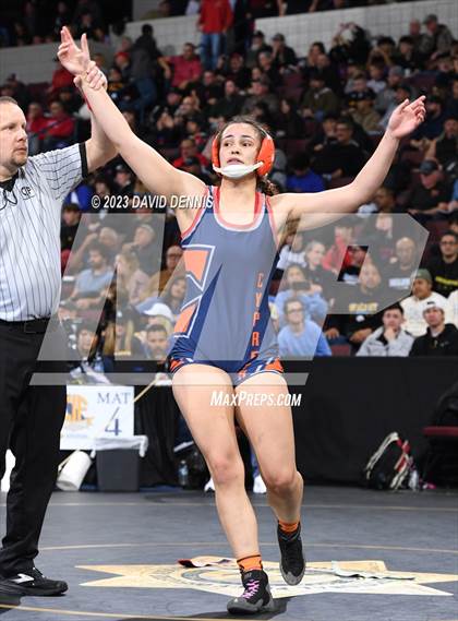 Thumbnail 1 in CIF State Girls Wrestling Championships (SemiFinals) photogallery.