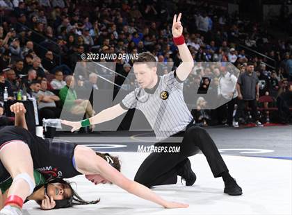 Thumbnail 2 in CIF State Girls Wrestling Championships (SemiFinals) photogallery.
