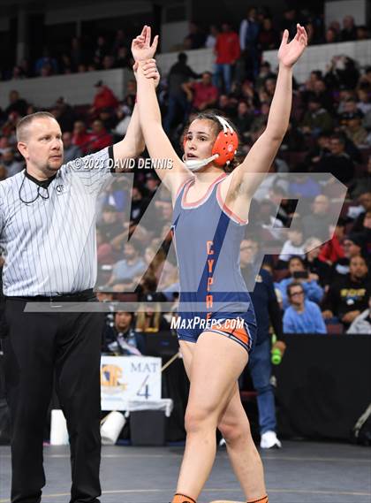 Thumbnail 2 in CIF State Girls Wrestling Championships (SemiFinals) photogallery.