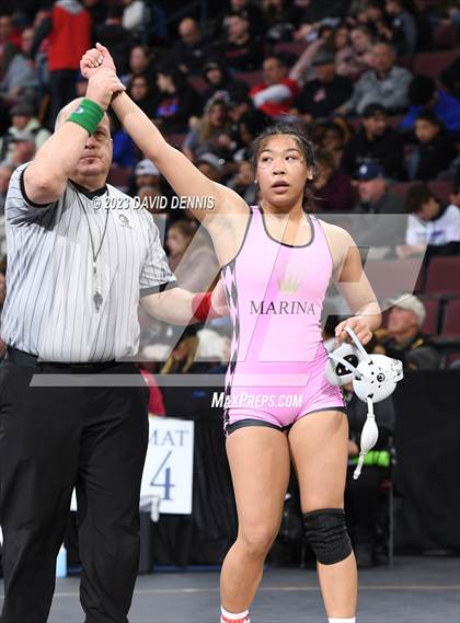 Thumbnail 3 in CIF State Girls Wrestling Championships (SemiFinals) photogallery.
