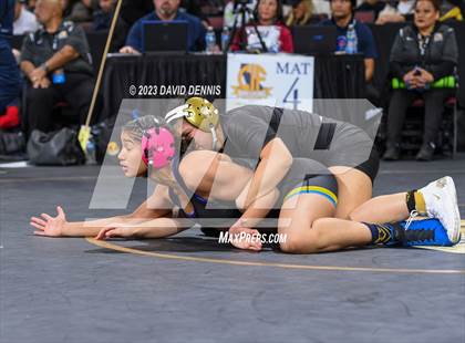 Thumbnail 1 in CIF State Girls Wrestling Championships (SemiFinals) photogallery.