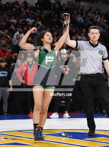 Thumbnail 3 in CIF State Girls Wrestling Championships (SemiFinals) photogallery.