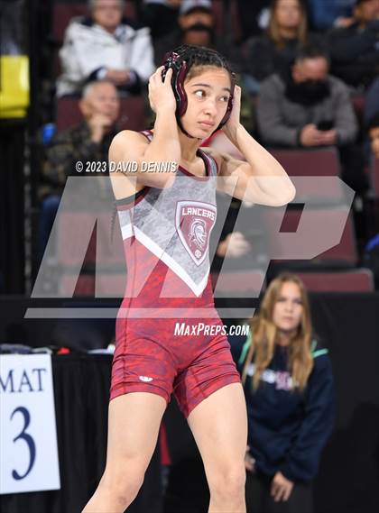 Thumbnail 2 in CIF State Girls Wrestling Championships (SemiFinals) photogallery.