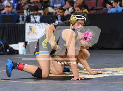 Thumbnail 2 in CIF State Girls Wrestling Championships (SemiFinals) photogallery.