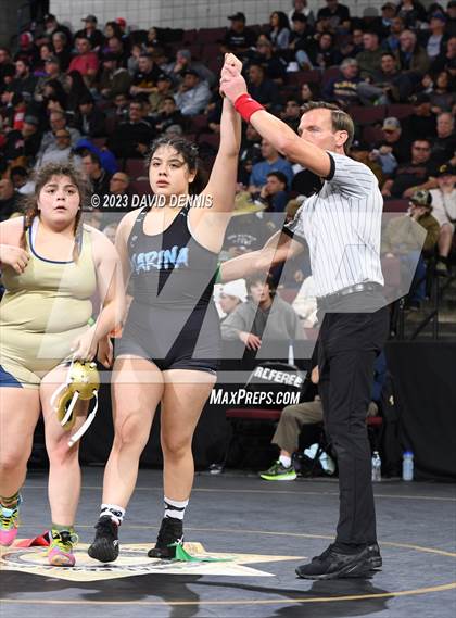 Thumbnail 1 in CIF State Girls Wrestling Championships (SemiFinals) photogallery.