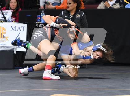Thumbnail 2 in CIF State Girls Wrestling Championships (SemiFinals) photogallery.