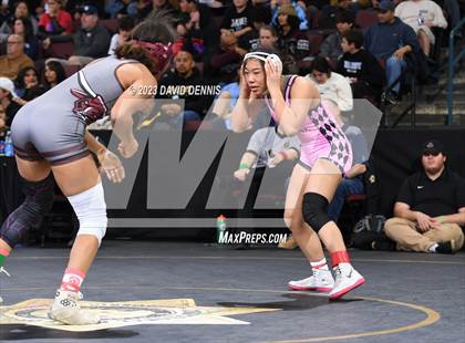 Thumbnail 3 in CIF State Girls Wrestling Championships (SemiFinals) photogallery.