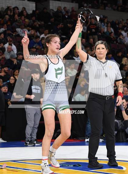 Thumbnail 2 in CIF State Girls Wrestling Championships (SemiFinals) photogallery.