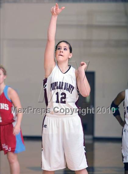 Thumbnail 3 in Poplar Bluff vs Jackson University (Dyersburg Tournament) photogallery.