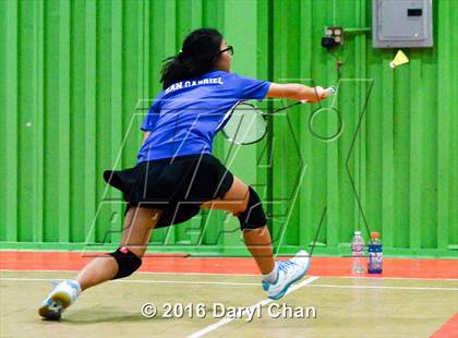 Thumbnail 2 in Almont League Badminton Finals photogallery.