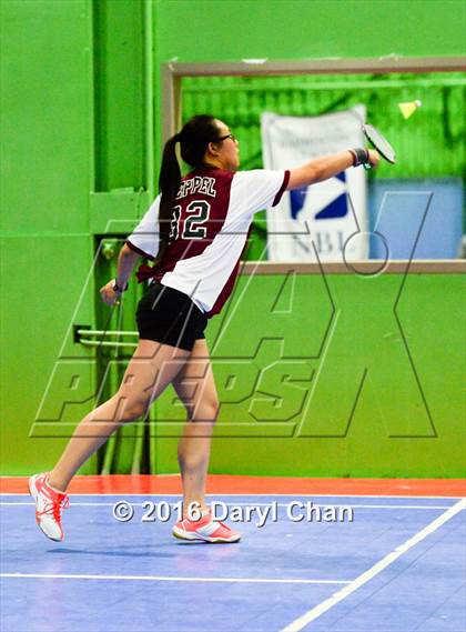 Thumbnail 3 in Almont League Badminton Finals photogallery.