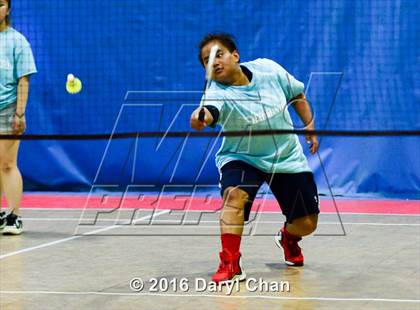 Thumbnail 3 in Almont League Badminton Finals photogallery.