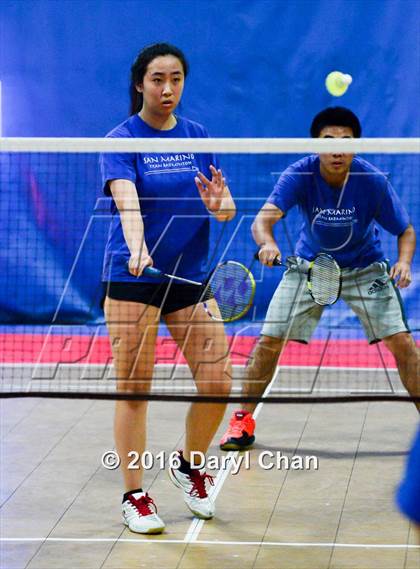 Thumbnail 2 in Almont League Badminton Finals photogallery.