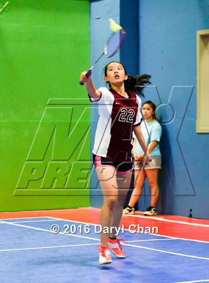 Thumbnail 3 in Almont League Badminton Finals photogallery.