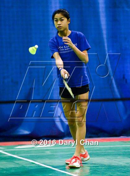 Thumbnail 1 in Almont League Badminton Finals photogallery.