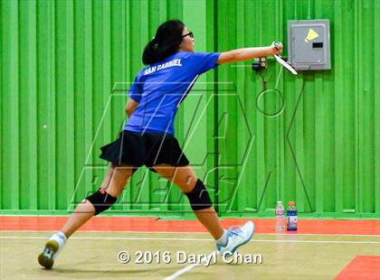 Thumbnail 3 in Almont League Badminton Finals photogallery.