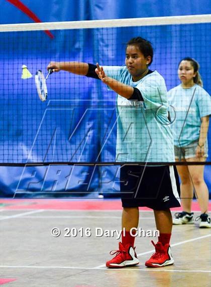 Thumbnail 1 in Almont League Badminton Finals photogallery.
