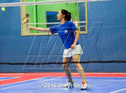 Thumbnail 3 in Almont League Badminton Finals photogallery.