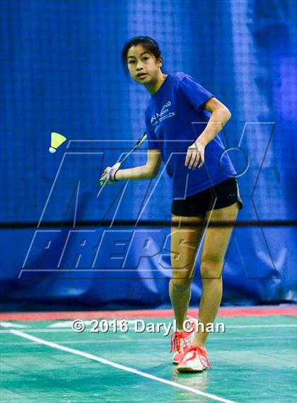 Thumbnail 3 in Almont League Badminton Finals photogallery.