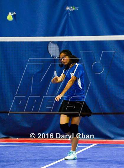 Thumbnail 3 in Almont League Badminton Finals photogallery.