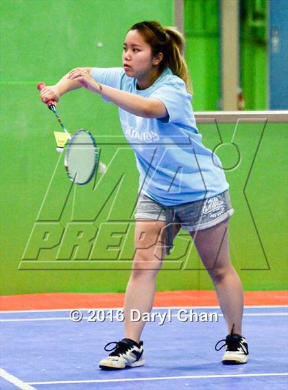Thumbnail 3 in Almont League Badminton Finals photogallery.
