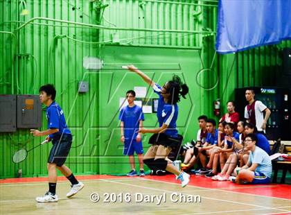 Thumbnail 3 in Almont League Badminton Finals photogallery.