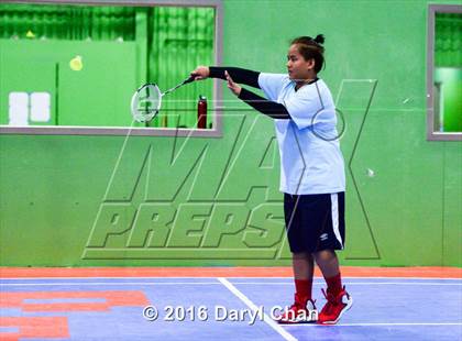 Thumbnail 3 in Almont League Badminton Finals photogallery.