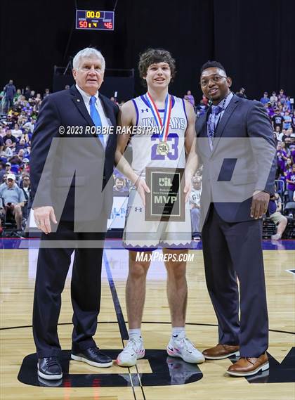 Thumbnail 2 in Lipan vs. LaPoynor (UIL 2A Basketball State Final Medal Ceremony) photogallery.