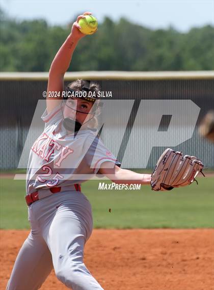 Thumbnail 1 in Katy vs Brazoswood (UIL 6A Softball Region 3 Semifinal) photogallery.