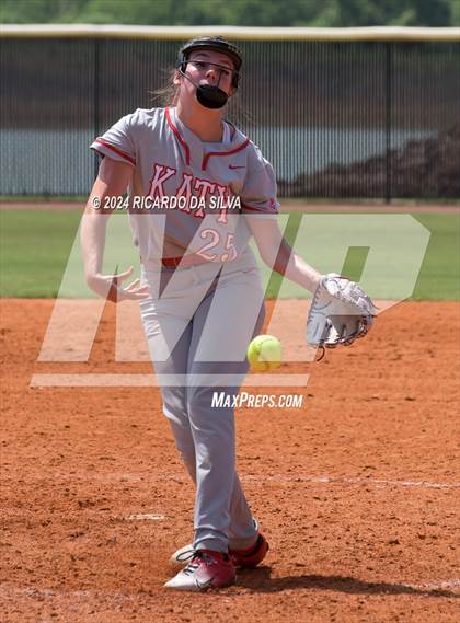 Thumbnail 1 in Katy vs Brazoswood (UIL 6A Softball Region 3 Semifinal) photogallery.