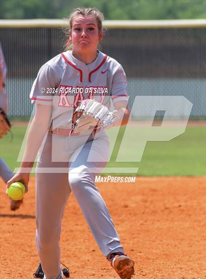 Thumbnail 3 in Katy vs Brazoswood (UIL 6A Softball Region 3 Semifinal) photogallery.
