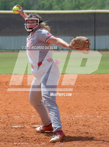 Thumbnail 1 in Katy vs Brazoswood (UIL 6A Softball Region 3 Semifinal) photogallery.