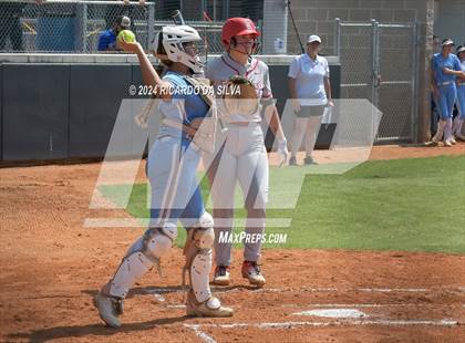 Thumbnail 3 in Katy vs Brazoswood (UIL 6A Softball Region 3 Semifinal) photogallery.