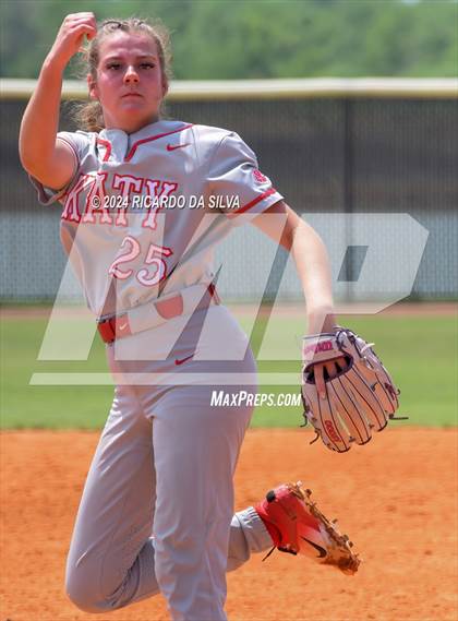 Thumbnail 2 in Katy vs Brazoswood (UIL 6A Softball Region 3 Semifinal) photogallery.
