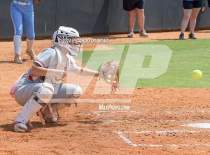 Thumbnail 3 in Katy vs Brazoswood (UIL 6A Softball Region 3 Semifinal) photogallery.